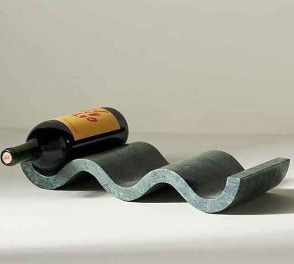 Wave Marble Wine Rack (Wine Bottle Holder)