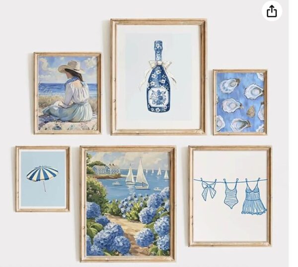 Gold Plated Vintage Wall Frame (Set of 3)